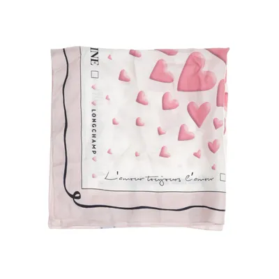 Scarf (Rosa, Vit) Silke