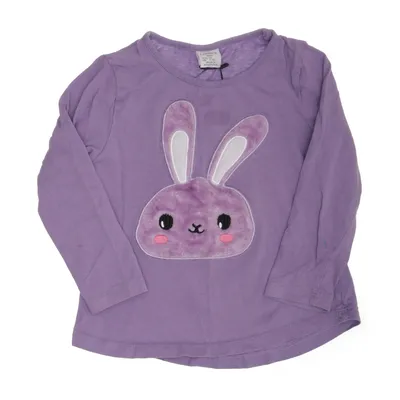 Lange mouwen shirt (Lila) van Lindex Kids Katoen, Polyester