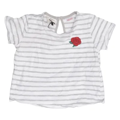 T-shirt (White, Gray) from Zara BabyGirl Cotton, Viscose
