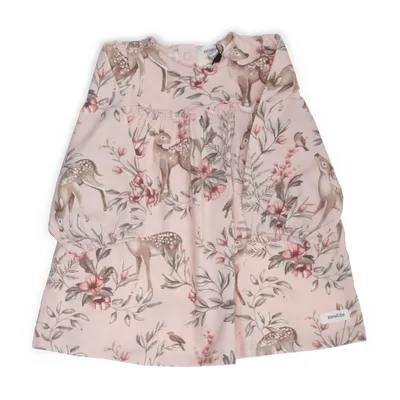 Klänning (Rosa, Flerfärgad) från Newbie by KappAhl Bomull, Elastan