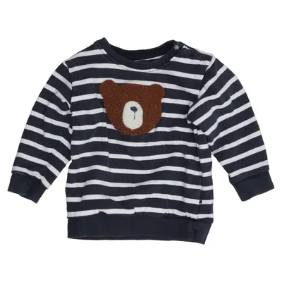 Sweatshirt (Blå, Hvid) fra Staccato Bomuld