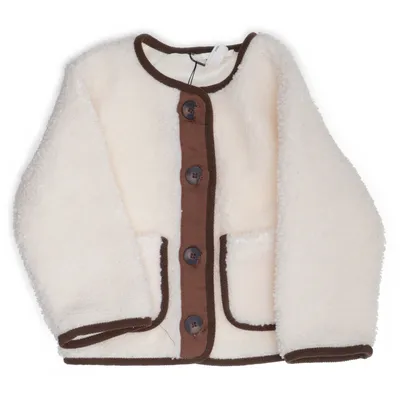 Fleecejacka (Vit, Brun) från Rikiki Polyester