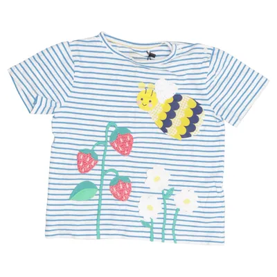 T-shirt (Blå, Vit, Flerfärgad) från Baby Boden Bomull
