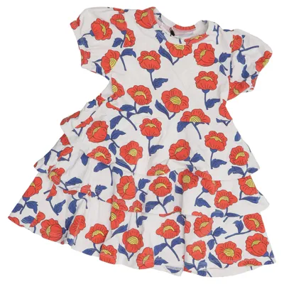 Dress (Beige, Red, Blue) from Mini Rodini Elastane, Organic cotton