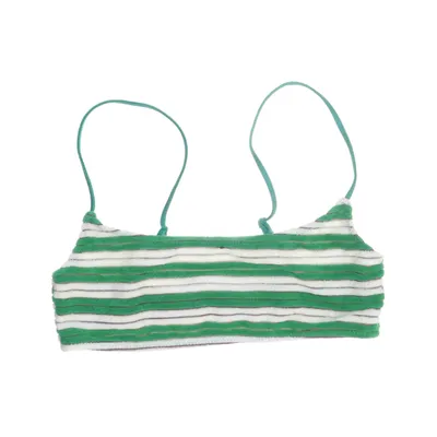 Bikiniöverdel (Grön, Vit) från Triangl Bomull, Elastan