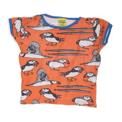 T-shirt (Orange, Vit, Svart, Blå) från Duns Ekologisk bomull