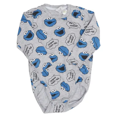 Body (Gris, Bleu) de Sesame Street x H&M Coton, Viscose