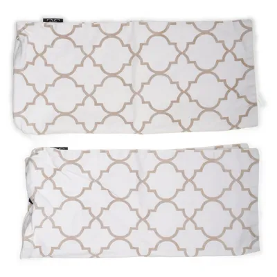 Kuddfodral (Vit, Beige) från Classic Collection Bomull