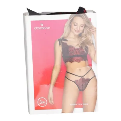 Ondergoed set (Redessia top & thong) van Obsessive Elastaan, Polyamide