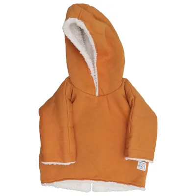 Sweat à capuche (Orange) de Little People Coton, Élasthane, Polyester