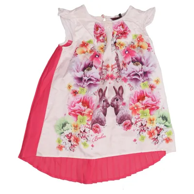 Klänning (Rosa, Flerfärgad) från Baker by Ted Baker Bomull, Modal, Polyester