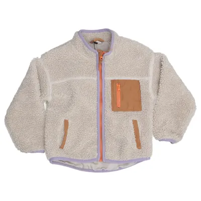 Fleece jacket (Beige, Orange, Purple) from Lindex Polyester