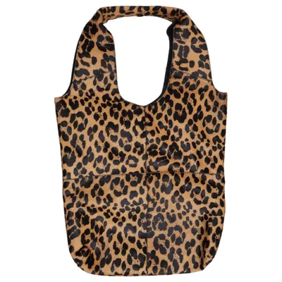 Shoulder-bag (Brown, Black) from Becksöndergaard Cotton, Leather