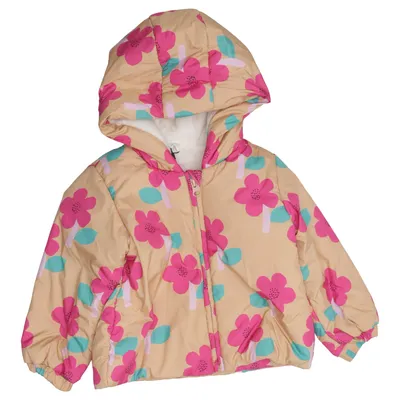 Vinterjakke (Beige, Pink, Grøn) fra Next Baby Genanvendt polyester