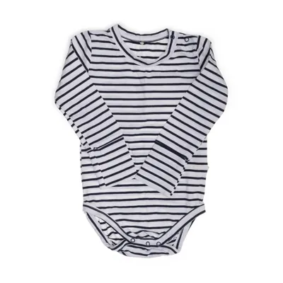 Body (Blanc, Bleu) de A Happy Brand Coton, Élasthane