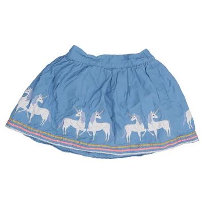 Jupe (Bleu, Multicolore) de Mini Boden Coton