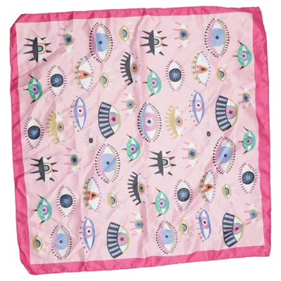 Mouchoir (Rose, Multicolore) Polyester