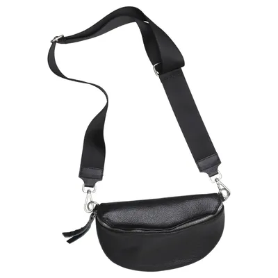 Sac-banane (Noir) de Leather Legend