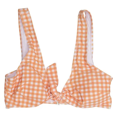 Bikini top (Oranje, Wit) van Panther Elastaan, Polyamide, Polyester