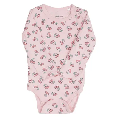 Body (Pink, Flerfarvet) fra Little Me Bomuld, Elastan