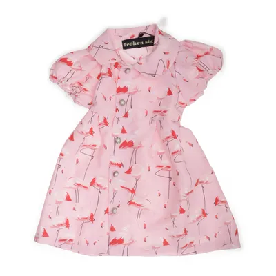 Skjortekjole (Pink, Rød, Hvid) fra Fröken Söt