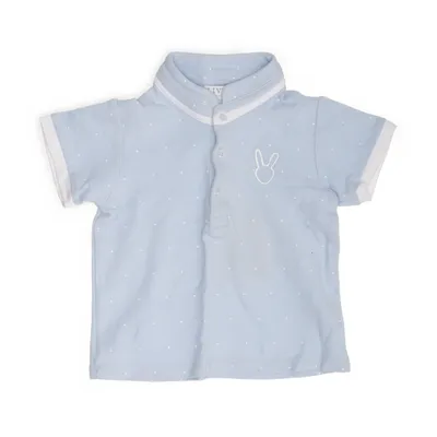Polo shirt (Blue, White) from Livly Cotton