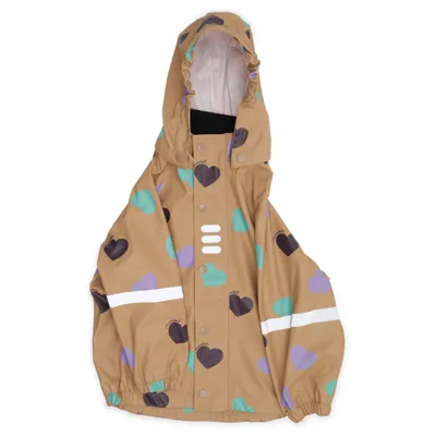 Regnjacka (Beige, Flerfärgad) från Minimarket Polyester, Polyuretan