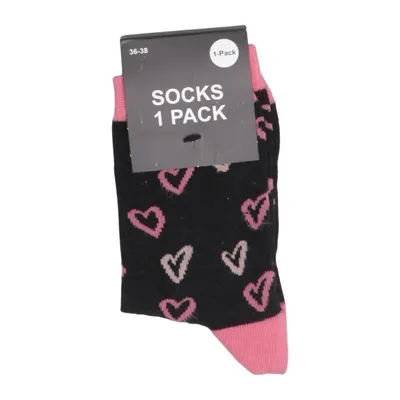 Socks (Black, Pink) from Rusta Cotton, Elastane, Polyester
