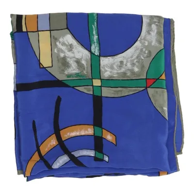 Neckerchief (Blue, Multicolored) Silk