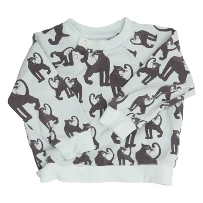 Sweatshirt (Grün, Schwarz) von Mini Rodini Elasthan, Bio-Baumwolle