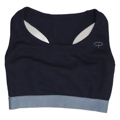 Sports bra (Blue) from Pierre Robert Merino wool, Recycled polyester