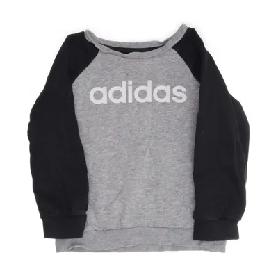 Sweatshirt (Grå, Sort, Hvid) fra Adidas Bomuld, Polyester