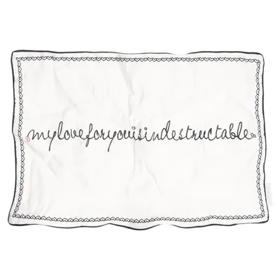 Housse de coussin (Blanc, Noir) de Mimou