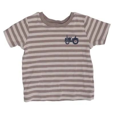 T-shirt (Beige, Brown) from Name It Elastane, Organic cotton
