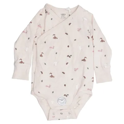 Body (Beige, Flerfarvet) fra Lindex Newborn Bomuld, Elastan