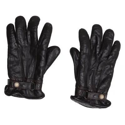 Leather gloves (Black) from Gaucho Leather, Polyester