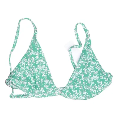Bikini top (Green, White) from Bright Swimwear Elastane, Polyamide