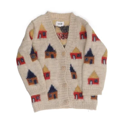 Kofta (Beige, Flerfärgad) från Oeuf Alpackaull