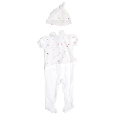 Barboteuse (Blanc, Rose) de Livly Coton