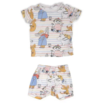 Pyjamas (Vit, Flerfärgad) från Moomin by Martinex Ekologisk bomull
