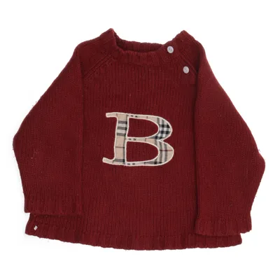 Tröja (Röd) från Burberry Akryl, Ull