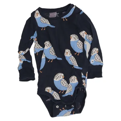 Body (Svart, Blå, Flerfärgad) från Lindex Baby Bomull, Elastan