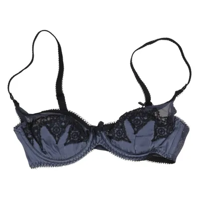 Bra (Blue, Black) from Agent Provocateur Elastane, Polyamide, Polyester, Silk