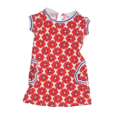 Jurk (Rood, Wit, Blauw, Meerkleurig) van Tuc Tuc Katoen, Elastaan