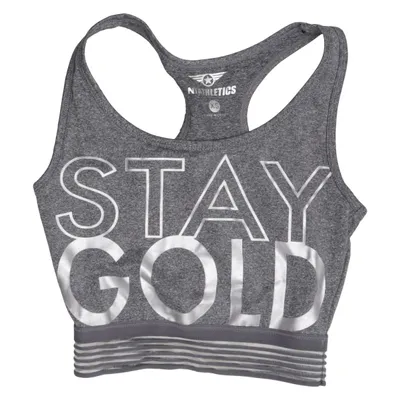 Sports bra (Gray) from Nyathletics Elastane, Polyester