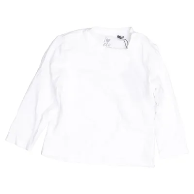 Langarmshirt (Weiß) von ICA I Love Eco Elasthan, Bio-Baumwolle