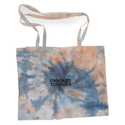 Tygpåse (Blå, Beige, Flerfärgad) från Crooked Tongues Bomull