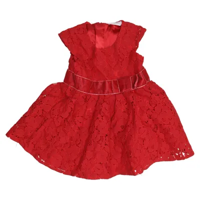 Robe (Rouge) de Lindex Baby Coton, Polyamide, Polyester