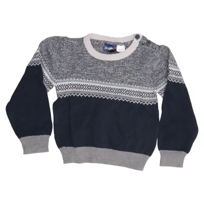 Sweater (Blue, Gray, White) from Lupilu Cotton