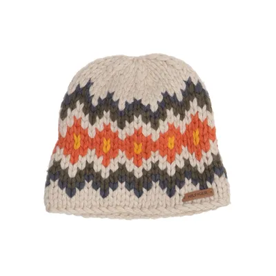 Muts (Beige, Meerkleurig) van Tommy Hilfiger Acryl, Katoen, Wol